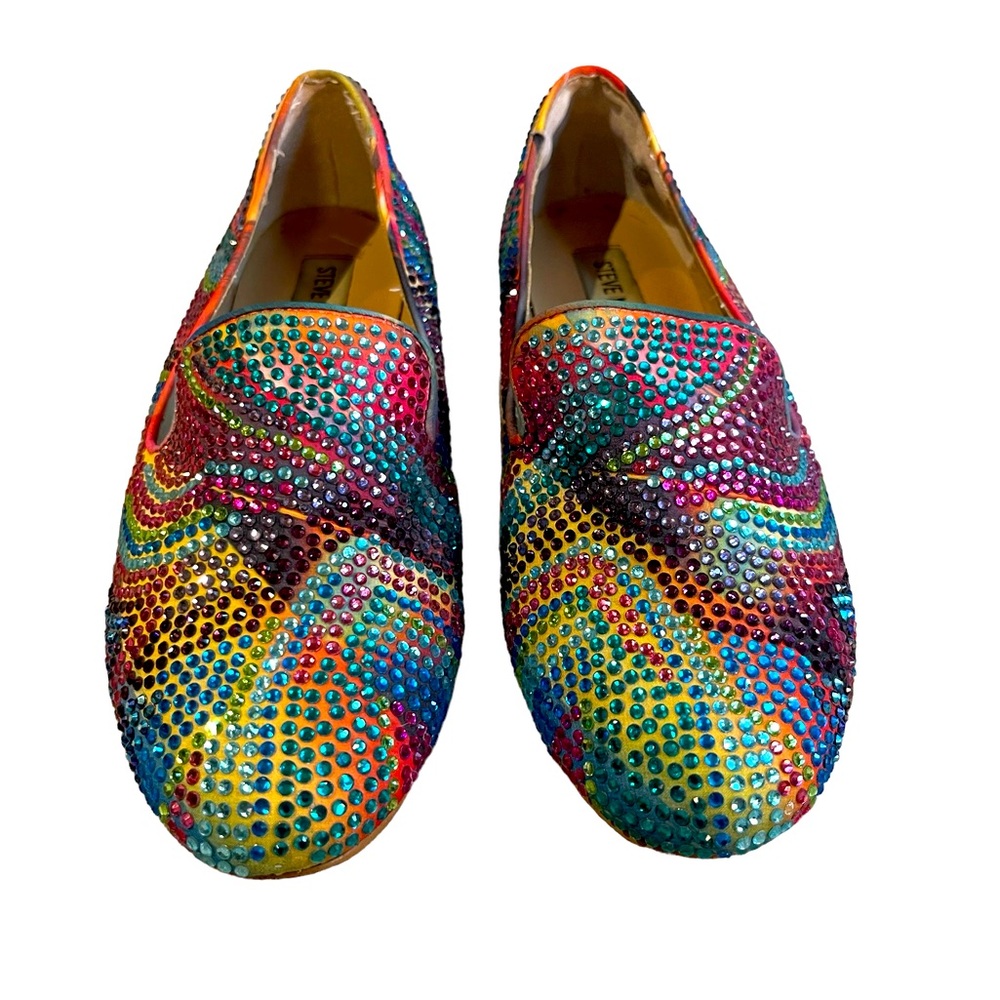 Steve Madden ~ Conncord ~ Rhinestone ~ Rainbow ~ Flats ~ 6.5